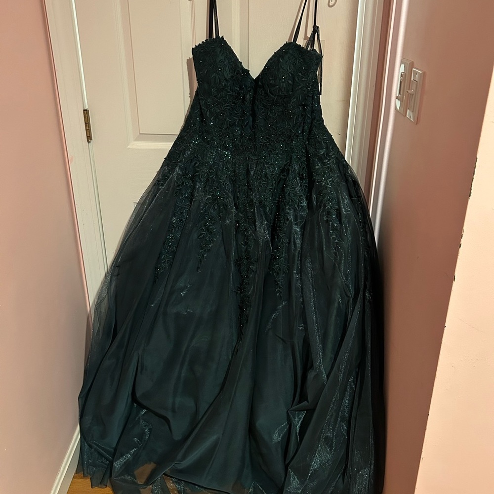 Emerald Green Prom Dress JVN by Jovani